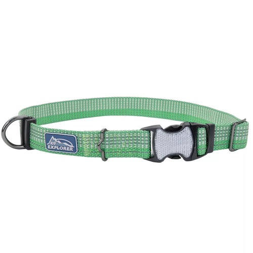 Coastal Pet Products K9 Explorer Brights Reflective Adjustable Dog Collar Meadow 5/8 x 8-12 (5/8 x 8-12, Meadow)