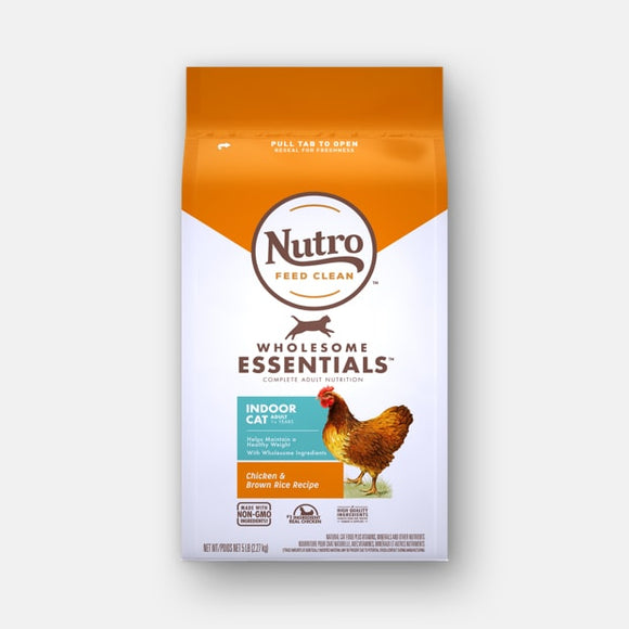NUTRO ULTRA™ ADULT INDOOR FORMULA WITH CHICKEN & BROWN RICE RECIPE