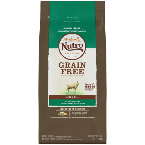 NUTRO Adult Grain Free Pasture-Fed Lamb, Lentils and Sweet Potato Recipe Dry Dog Food