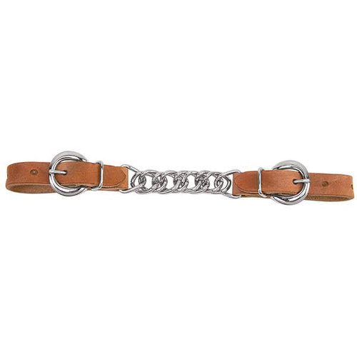 Weaver Harness Leather 3-1/2 Single Flat Link Chain Curb Strap