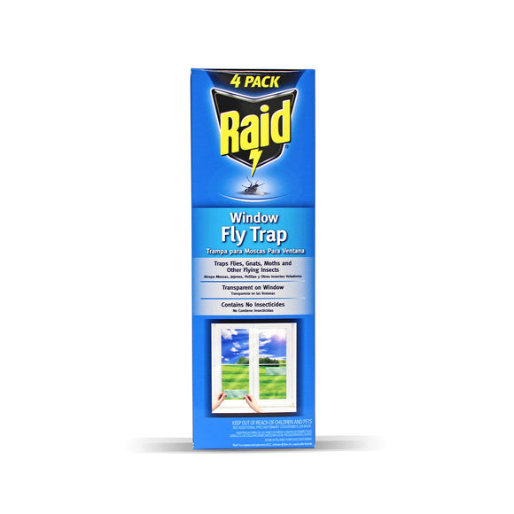 Raid 4 Pack Window Fly Trap (Jumbo)