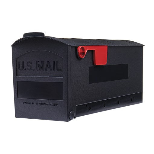 Gibraltar Patriot Medium Post Mount Mailbox, Black (Black)