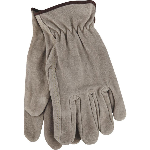 Do it Men's Medium Brushed Suede Leather Work Glove