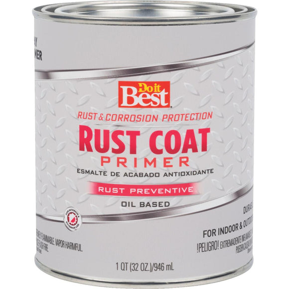 Do it Best Rust Coat Enamel Primer, Gray, 1 Qt.