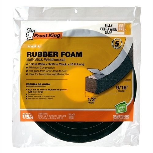 Frost King Rubber Foam Weatherseal (1/2