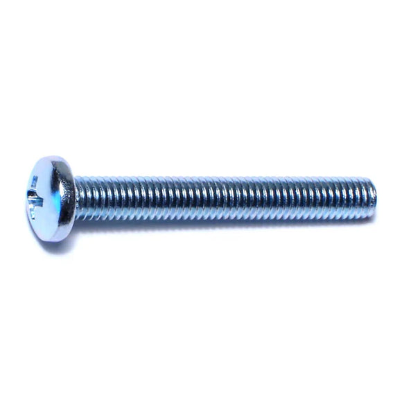 Monster Fastener Zinc Plated Steel Fine Thread Phillips Pan Head Machine Screws