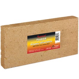 Fire Brick, 9 x 4-1/2 x 1-1/4-In.