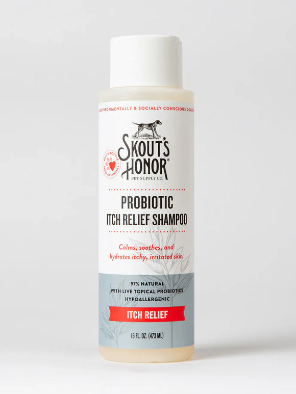 Skout's Honor Probiotic Itch Relief Shampoo for Dogs (16 oz)