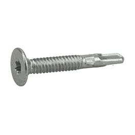 Power Pro Metal Screws, Self-Drilling, Flat Head & Winged, 1/4-14 x 2-In., 42-Ct.