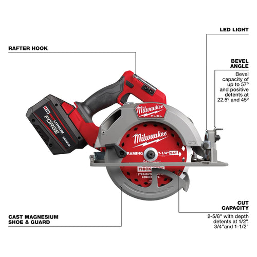 Milwaukee M18 FUEL™ 7-1/4” Circular Saw Kit