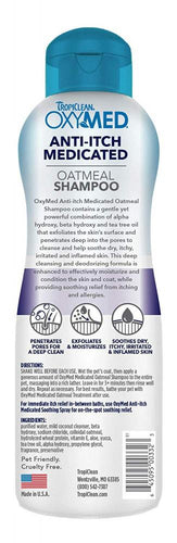 Tropiclean OXYMED Medicated Oatmeal Pet Shampoo