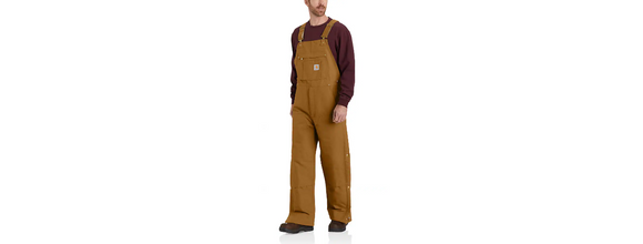 Carhartt Loose Fit Firm Duck Insulated Bib Overall - 2 Warmer Rating