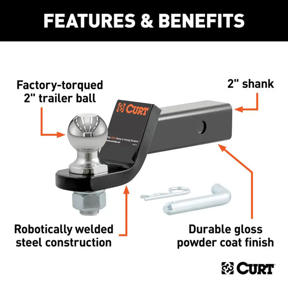 Curt Loaded Ball Mount With 2