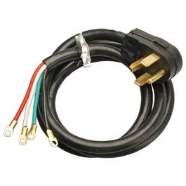 4-Ft. 10/4 SRDT Black Round Dryer Cord