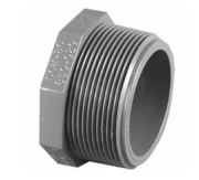 Charlotte Pipe Schedule 80 1/2 in. MPT x 1/2 in. Dia. MPT PVC Threaded Plug PVC 08113 1000HA