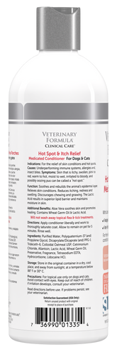 Synergy Labs Hot Spot & Itch Relief Medicated Conditioner for Dogs and Cats