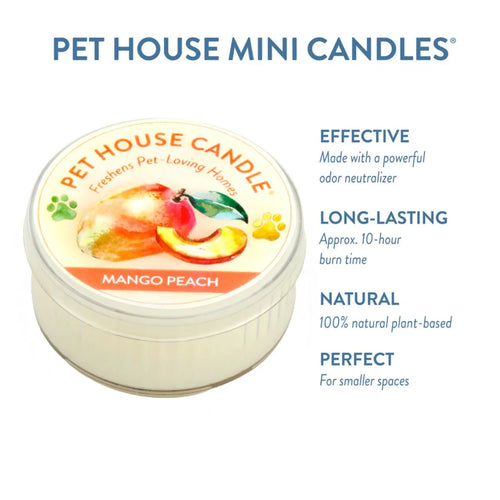 Pet House Mango Peach Mini Candle (1.5 oz)