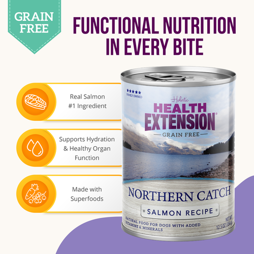 Health Extension Northern Catch Salmon Recipe Dog Food