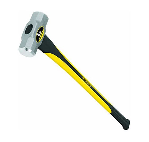 Truper 6 Lb Sledge Hammer Fiberglass Handle with Rubber Grip (36)