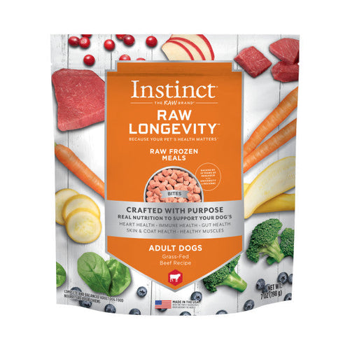 Nature's Variety Instinct Raw Longevity Adult Frozen Beef Bites Dog Food