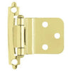 Polished Brass Self-Closing Inset Hinges, 2-Pk.