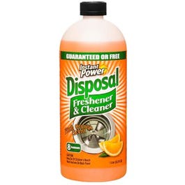 Instant Power Disposer Freshener & Cleaner, Orange Scent, 1-Liter