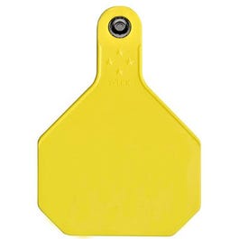 All American Livestock Tag, Blank, Large, Yellow, 25-Pk.