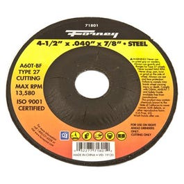 Cutting Wheel, Type 27, 4.5 x .040-In.