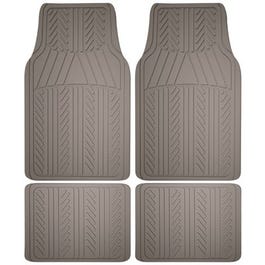 Auto Floor Mats, Tan Rubber, 4-Pc.