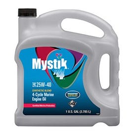 Marine Engine Oil, 4-Cycle, Synthetic, 25W40, 1-Gallon