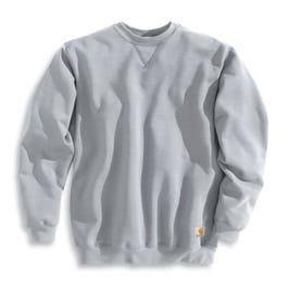 Midweight Crewneck Sweatshirt, Heather Gray, XXL