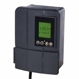 LCD Transformer With Timer, Weatherproof, Black, 50-Watt, 12-Volt