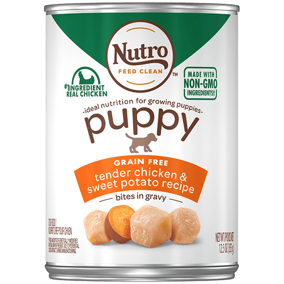 Nutro Bites in Gravy Puppy Wet Dog Food Tender Chicken & Turkey Recipe