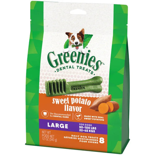 Greenies Sweet Potato Flavored Large Dental Treats