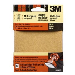 5-Pk., 4.5 x 4.5-In. Fine Palm Sander Sheets