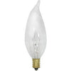 Decorative Chandelier Light Bulbs, Incandescent, Clear, 350 Lumens, 40-Watts, 4-Pk.