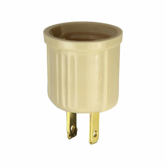 Eaton Cooper Wiring Socket Adapter 125V, Ivory