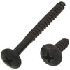 National 152 Phillips Truss Ornamental Steel Shelf Bracket Screw, Antique Black (8-Count)