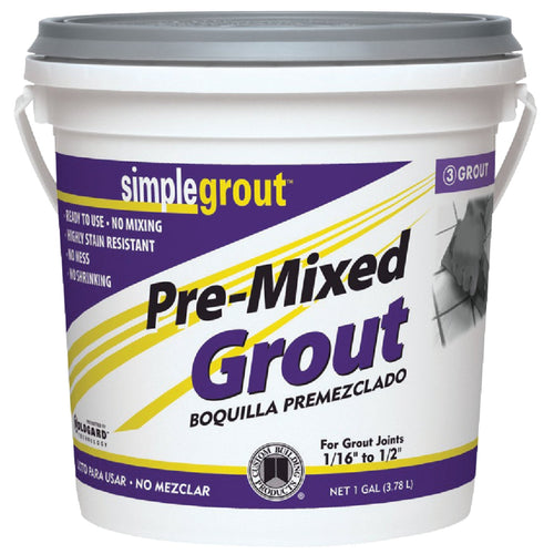 Custom Building Products Simplegrout Gallon Haystack Pre-Mixed Tile Grout