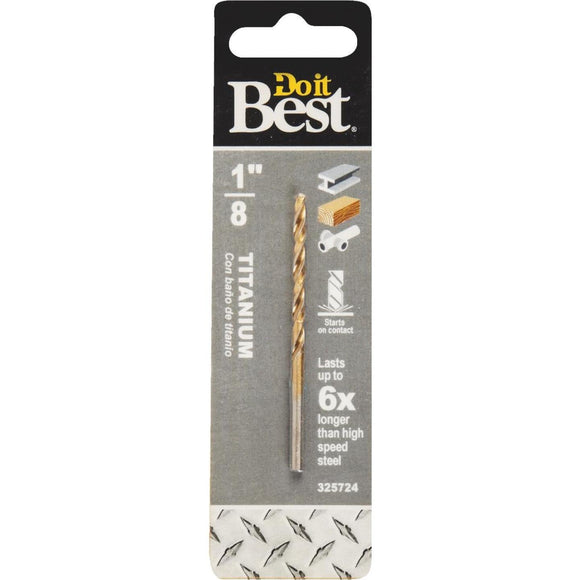 Do it Best 1/8 In. Titanium Drill Bit