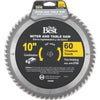 Do it Best Professional 10 In. 60-Tooth Fine Crosscut/Plywood Circular Saw Blade