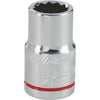 Channellock 1/2 In. Drive 1/2 In. 12-Point Shallow Standard Socket