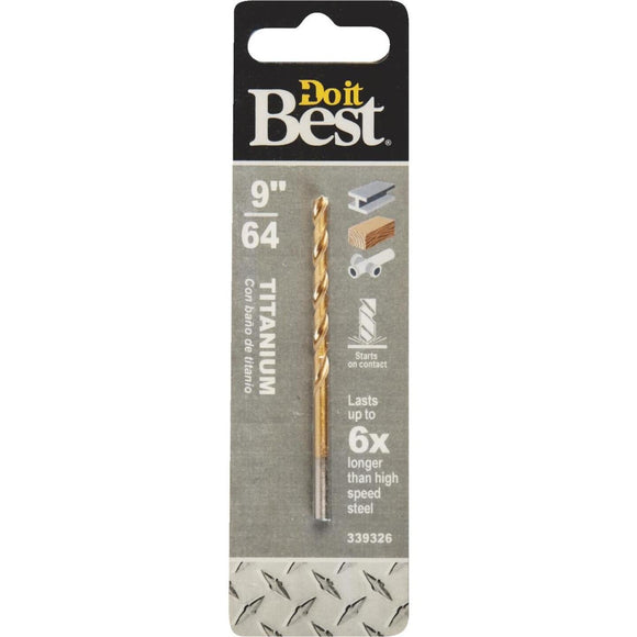 Do it Best 9/64 In. Titanium Drill Bit