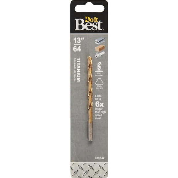 Do it Best 13/64 In. Titanium Drill Bit