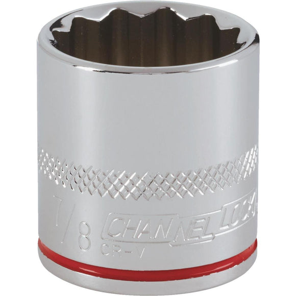 Channellock 3/8 In. Drive 7/8 In. 12-Point Shallow Standard Socket