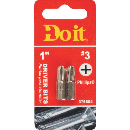 Do it #3 Phillips 1 In. Insert Screwdriver Bit (2-Pack)