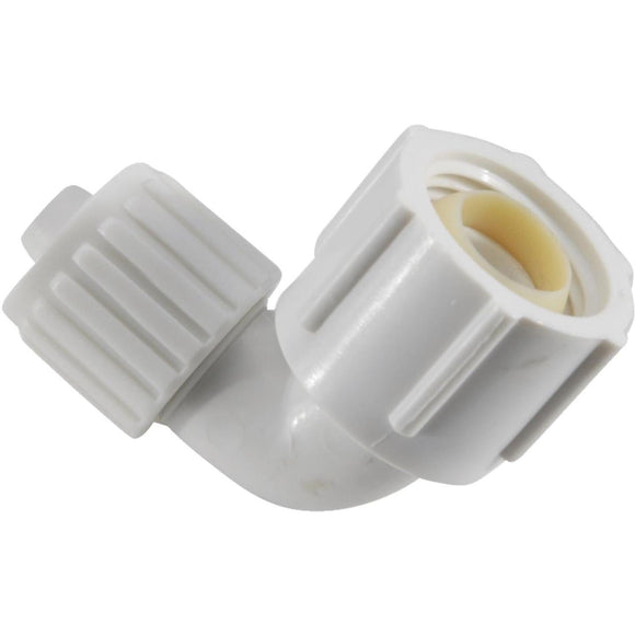 Flair-It 3/8 In. PEX x 1/2 In. FPT Plastic Compression Female Swivel PEX Elbow