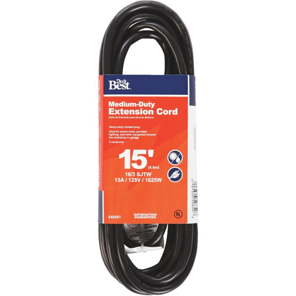 Do it Best 15 Ft. 16/3 Abrasion Resistant Extension Cord