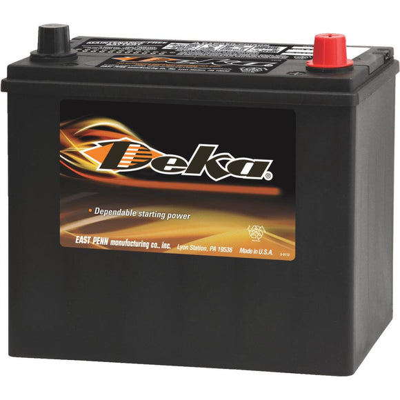 Deka Premium 12-Volt 450 CCA Automotive Battery, Top Post Right Front Positive Terminal