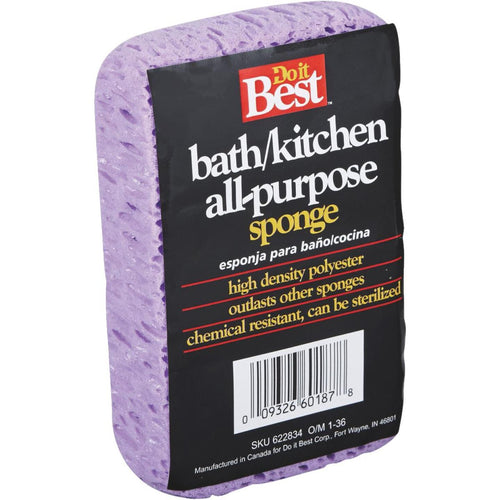 Do it Best 5.25 In. x 3.25 In. Purple Polyester Sponge